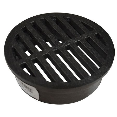 DRAINTECH Grate Round Black 4In 11/0440SDB